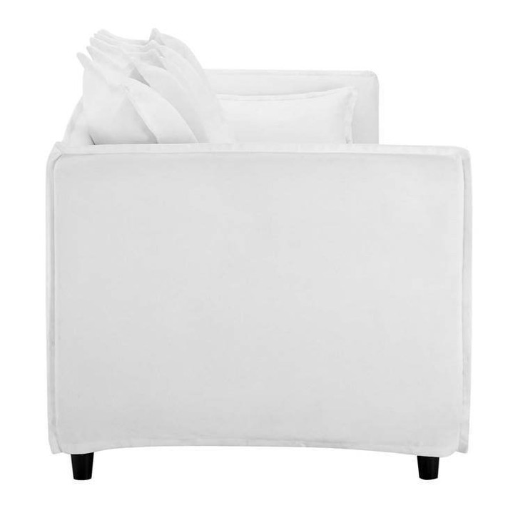 Altitude Slipcover Fabric Sofa, White