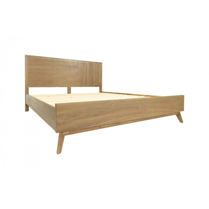 Claire Natural Light Mocha Acacia Bed, King