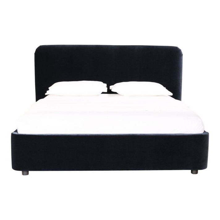 Samara King Bed Blue Velvet