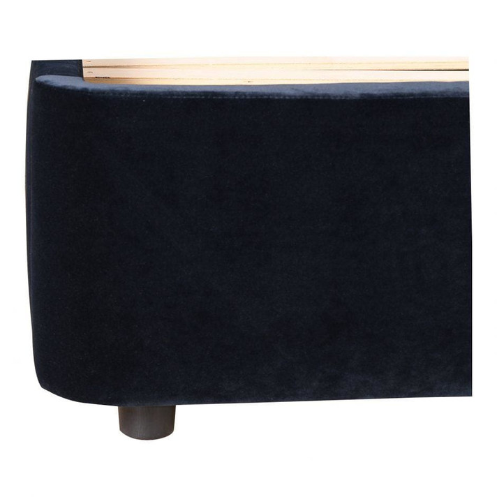 Samara King Bed Blue Velvet