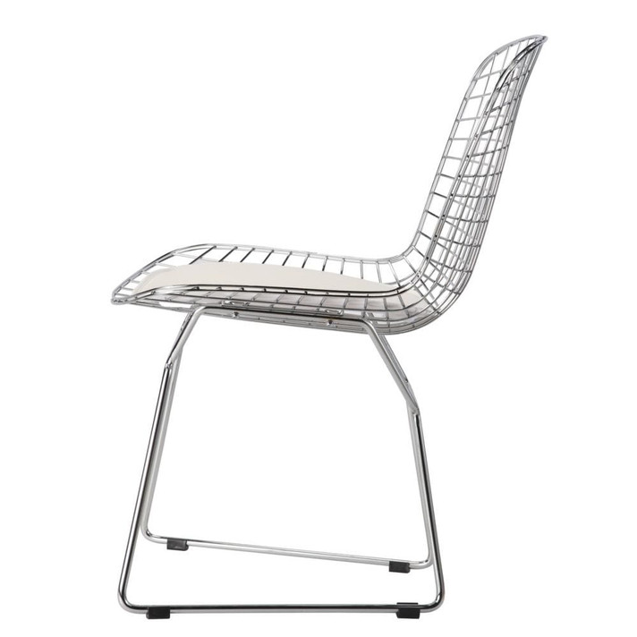 Wire Side Chair, White