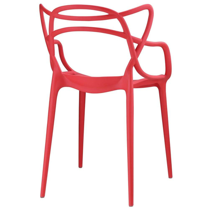 Entangled Dining Armchair, Red