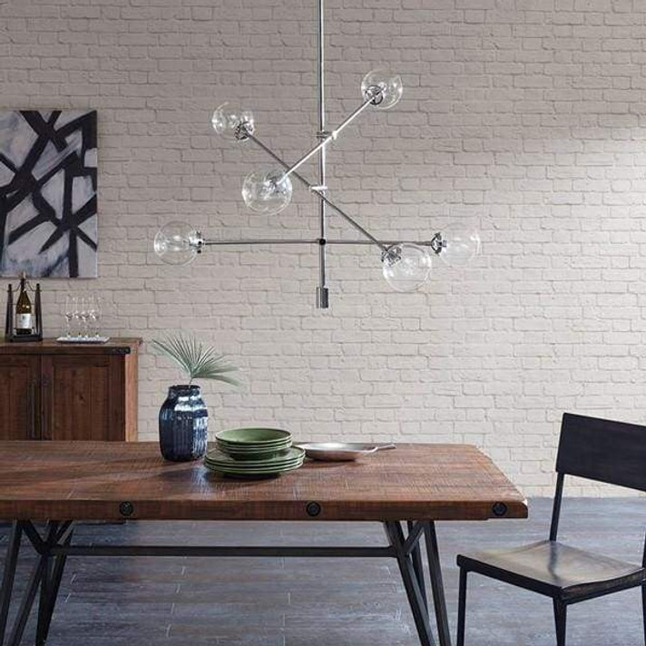 Clebo Modern Ceiling Light, Silver