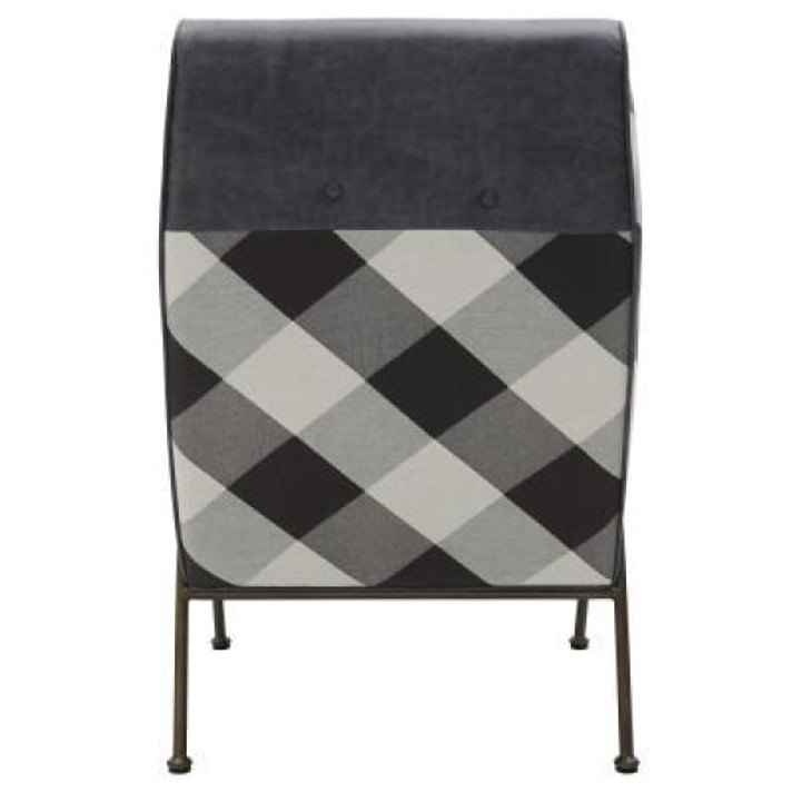 Klohe Arm Chair Mono Gingham, Vintage Midnight