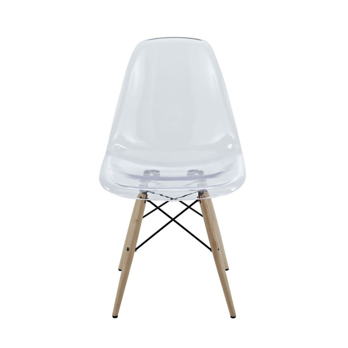 Pyramid Dining Side Chair, Clear