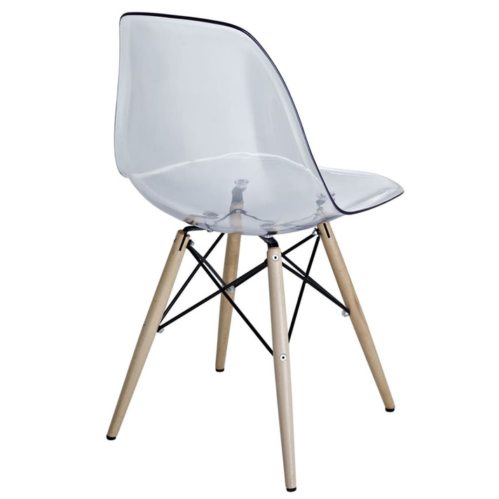 Pyramid Dining Side Chair, Clear Pyramid Dining Side Chair, Clear