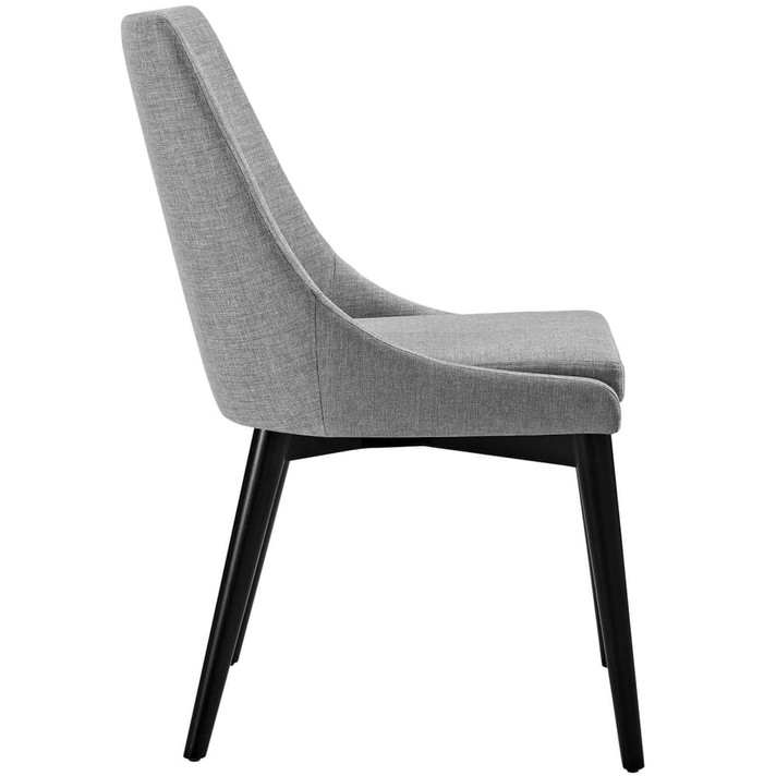 Viscount Fabric Dining Chair, Light Gray