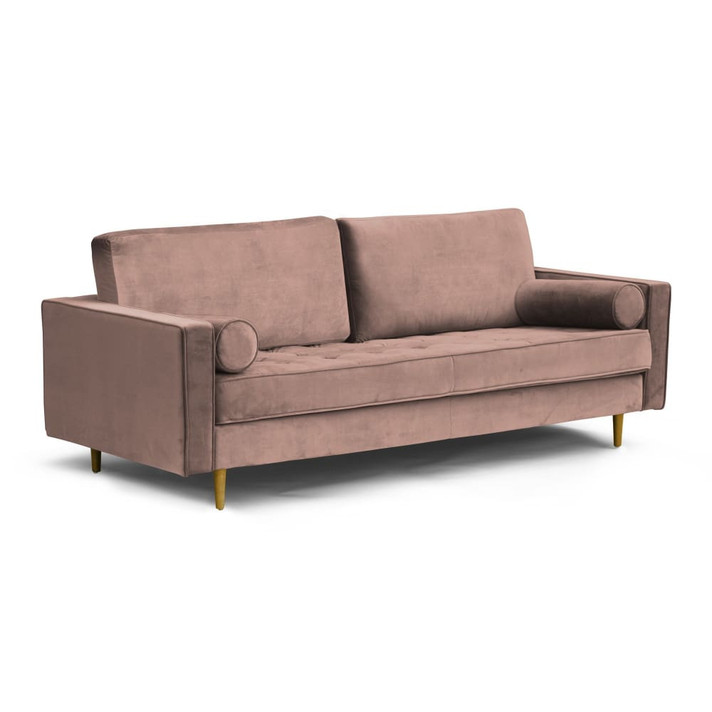 Bloomingdale Sofa, Blush Velvet