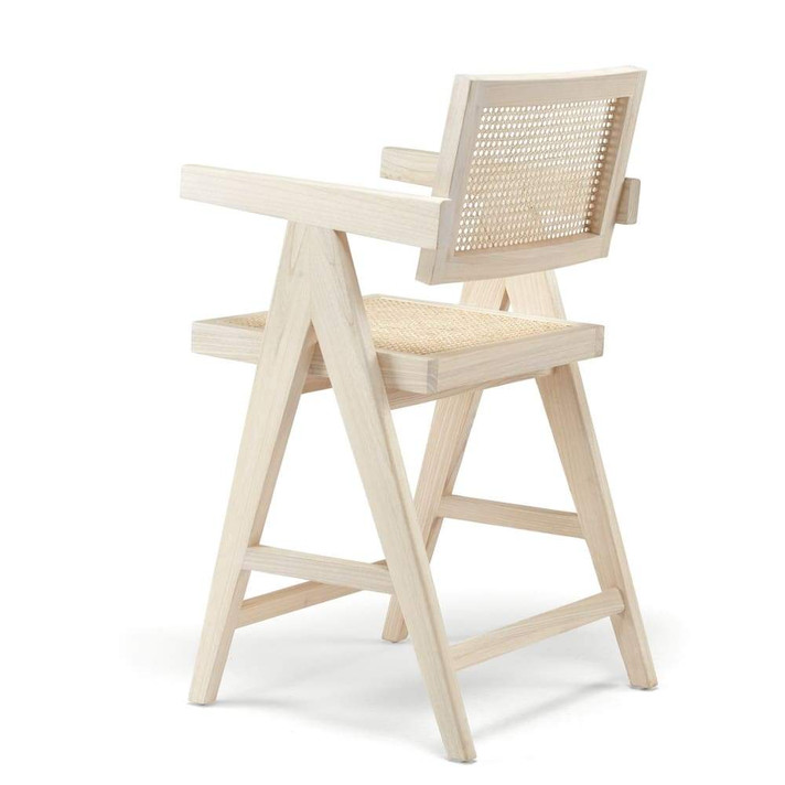 Jeanneret Design Counter Stool, Natural Oak