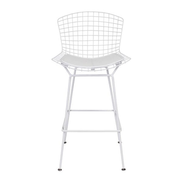 White Wire Bar Chair