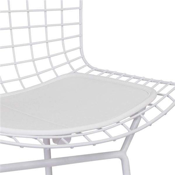 White Wire Bar Chair