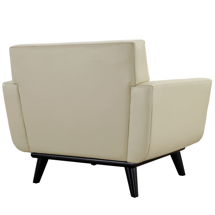 Nixon Bonded Leather Armchair, Beige