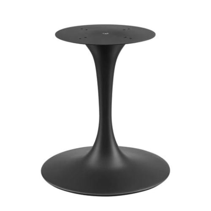 Pedestal Design 78" Oval Black Artificial Marble Dining Table, Black Base