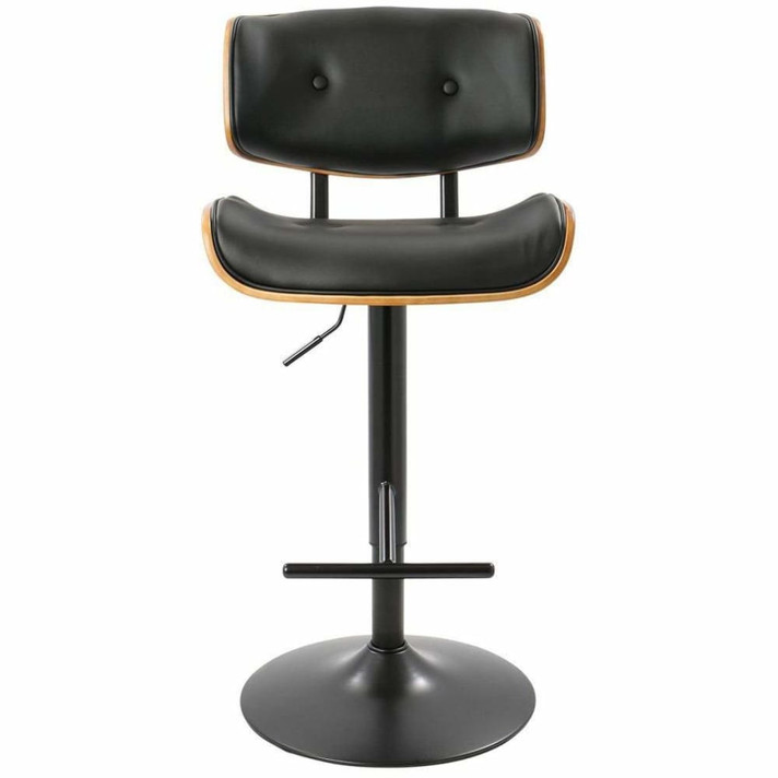 Urbane Tufted Bar Stool, Black