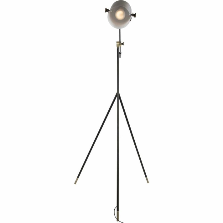 Harlow Tripod Floor Lamp Black, Gold