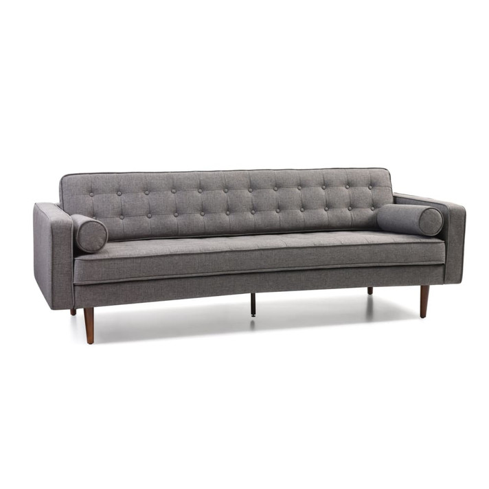 Lacey Mid Century Sofa, Dark Grey