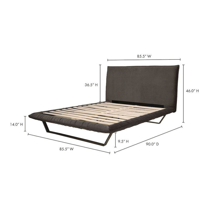 Manilla King Bed Slate