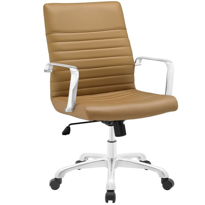 Finesse Mid Back Office Chair, Tan