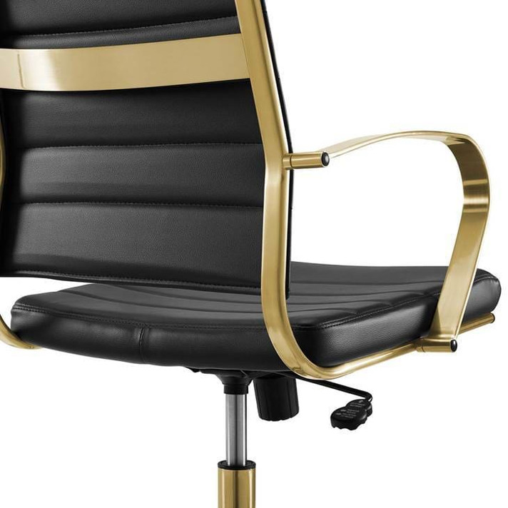 Jive Highback Office Chair Black and Gold