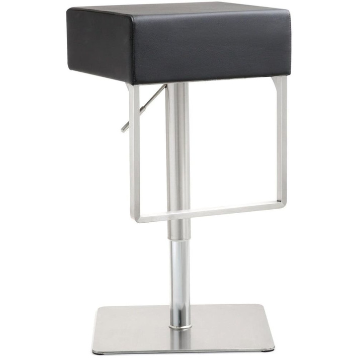 Seville Black Stainless Steel Barstool