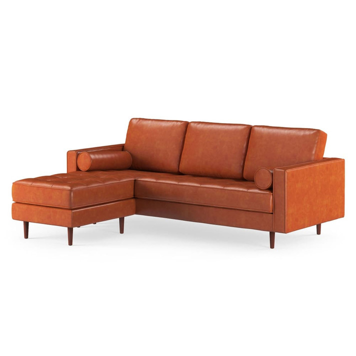 Zaxby Reversible Sectional Sofa, Caramel
