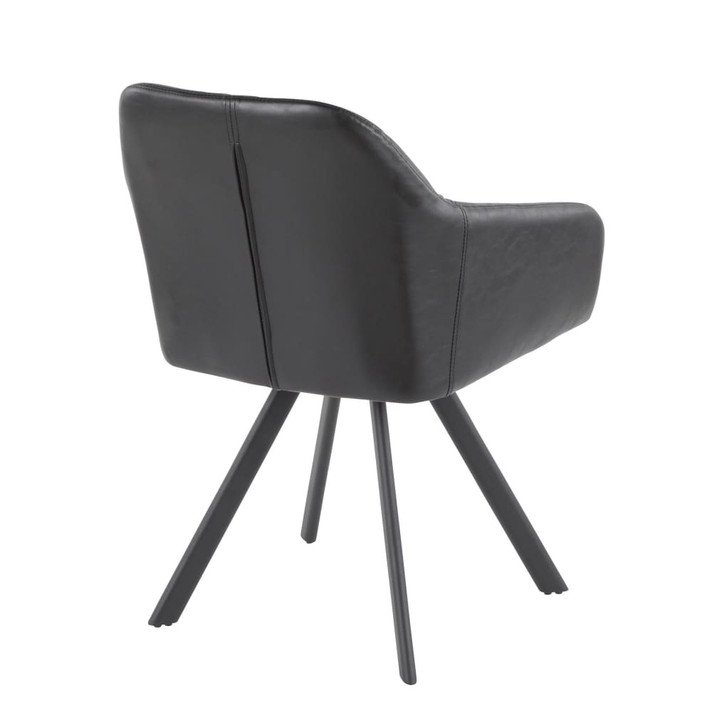 Clubber Dining Chair, Black, Set of 2