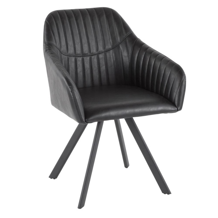 Clubber Dining Chair, Black, Set of 2