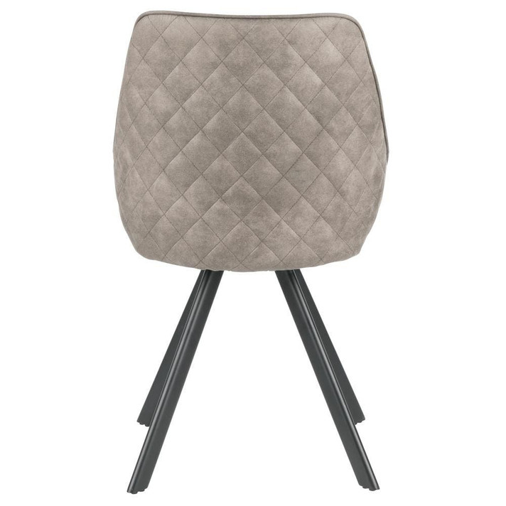 Marc Dining Chair, Stone Fabric, Set of 2