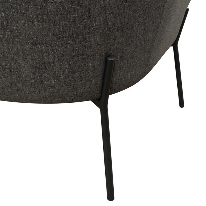 Status Accent Chair in Grey Fabric