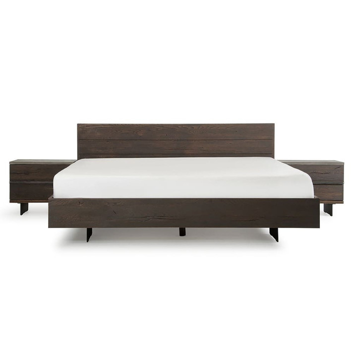 Salem Dark Aged Oak Bed, Queen