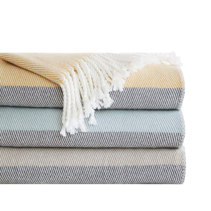 Lexi Color Block Throw, Blue