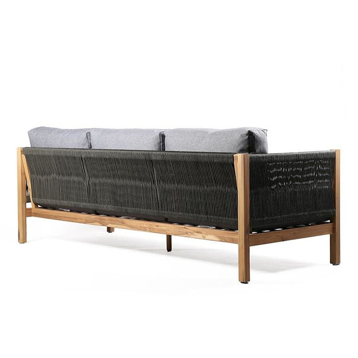 Sienna Outdoor Eucalyptus Sofa in Teak Finish