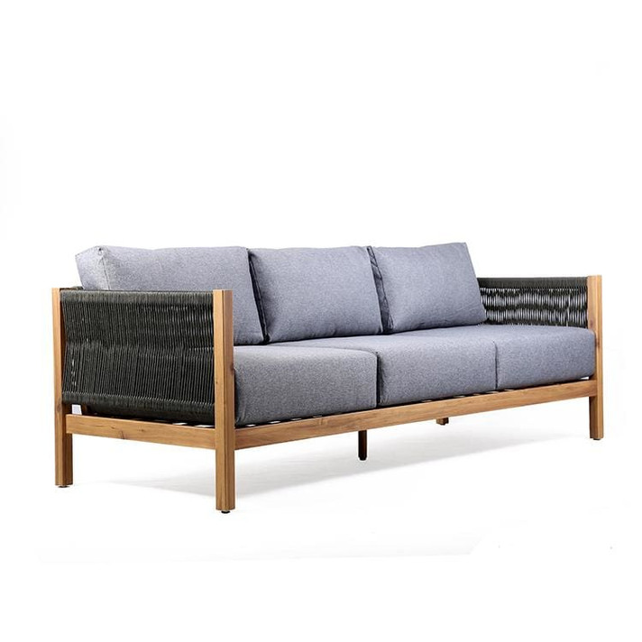 Sienna Outdoor Eucalyptus Sofa in Teak Finish