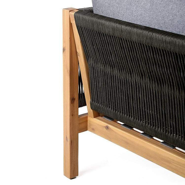 Sienna Outdoor Eucalyptus Sofa in Teak Finish