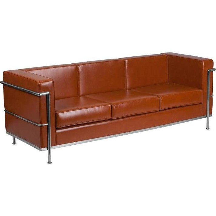 LC2 Cube Petit Sofa, Cognac