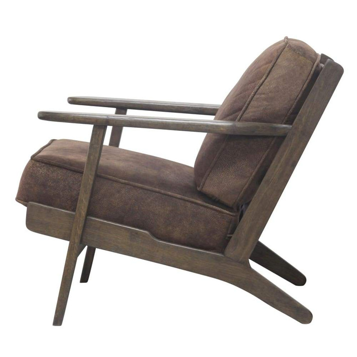 Albert Accent Chair, Mocha Brown