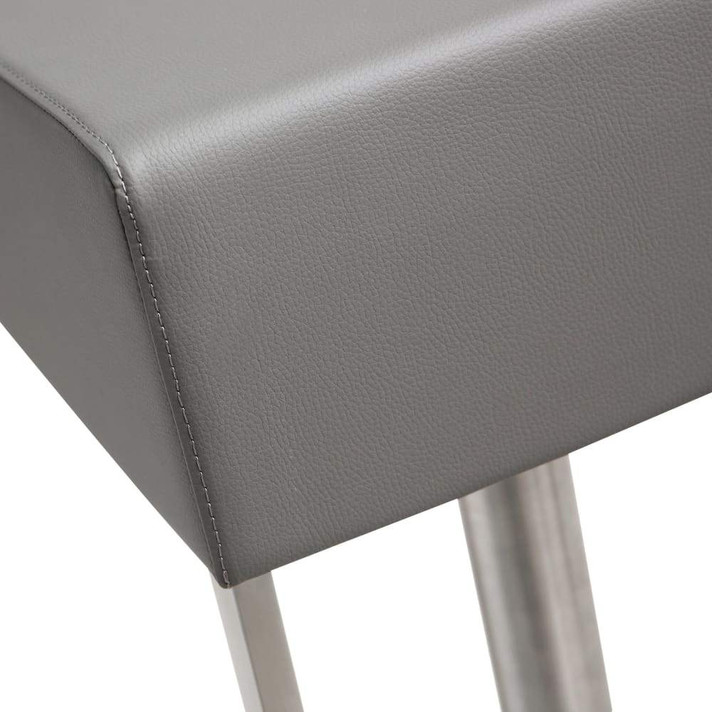 Seville Grey Stainless Steel Barstool