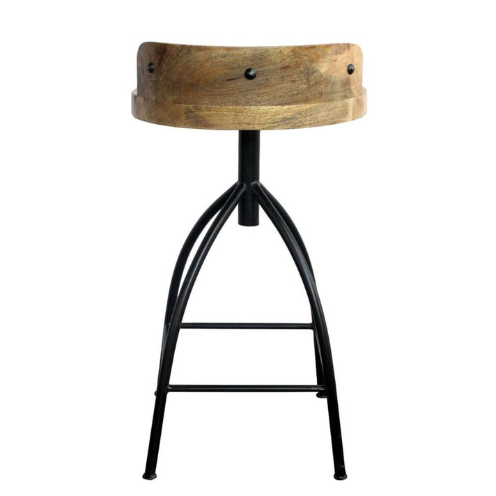 Kelly Industrial Style Adjustable Swivel Counter Stool