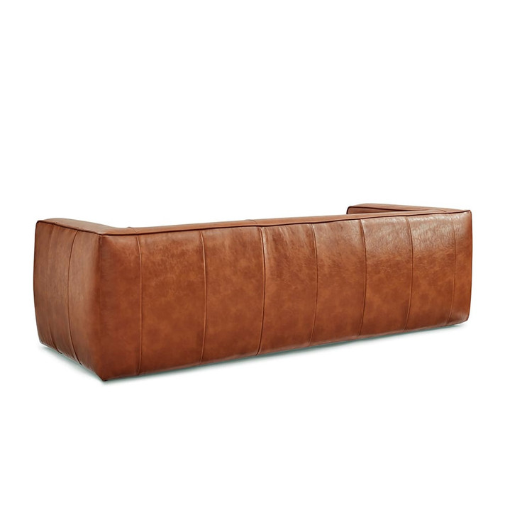 Flannigan Leather Sofa, Caramel