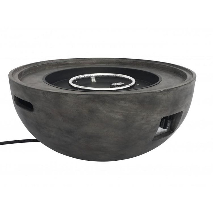 Cabo Outdoor Patio Fire Pit Brown, Concrete Texture Finish