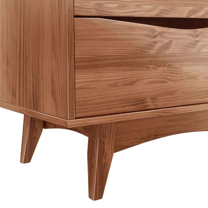 Hampton 4 Drawer Dresser Dark Brown, Wood