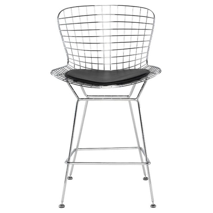 Wireback Counter Chair, Black