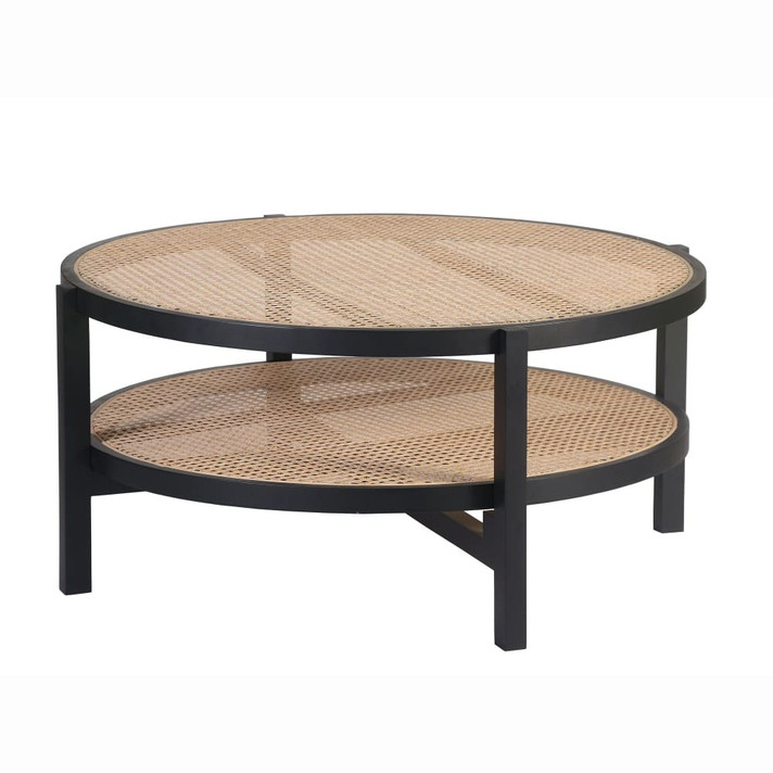 Wynona Two-Tier Coffee Table, Black