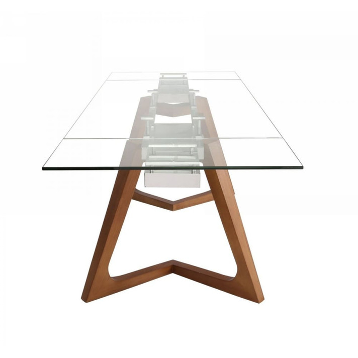 Rutherford Walnut Extendable Dining Table, Large