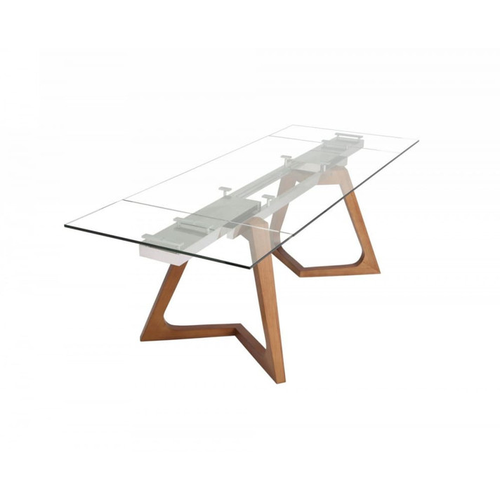 Rutherford Walnut Extendable Dining Table, Large
