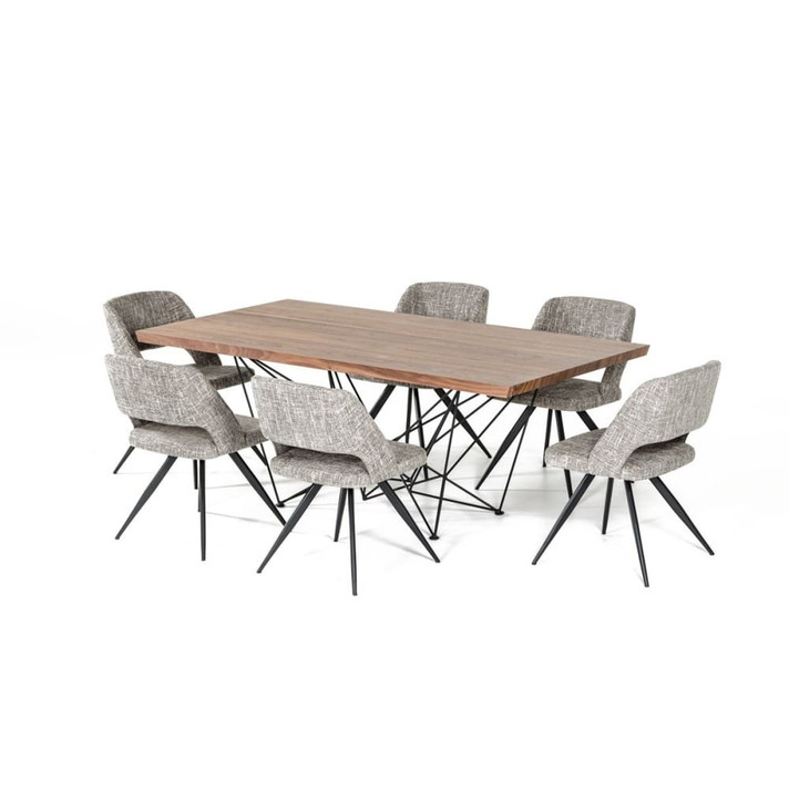 Natasha Modern Walnut Dining Table