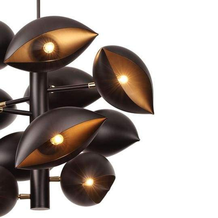 Mussla Ceiling Light, Black