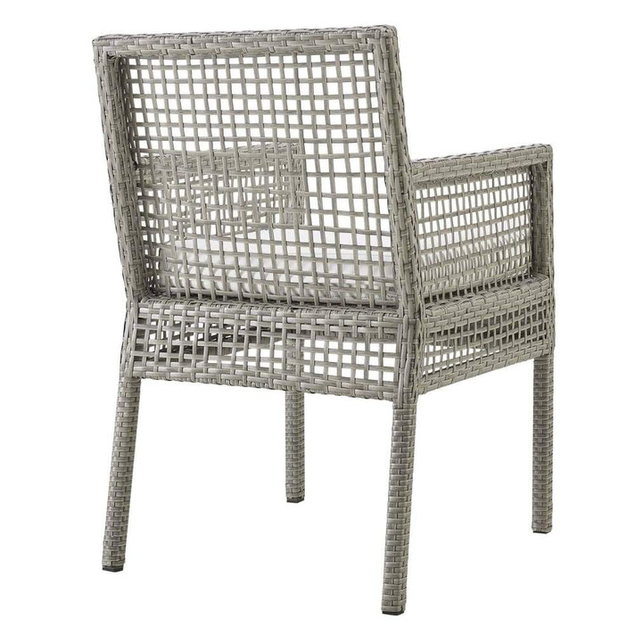 Aura Outdoor Patio Wicker Rattan Dining Arm Chair