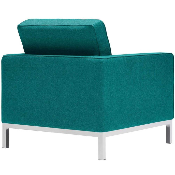 Loft Upholstered Fabric Armchair, Teal Loft Upholstered Fabric Armchair, Teal