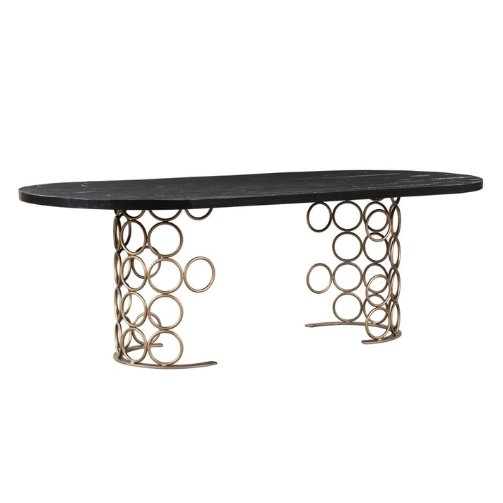 Valentina Brass Dining Table